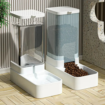 Distributeur automatique d'eau et de nourriture pour chat