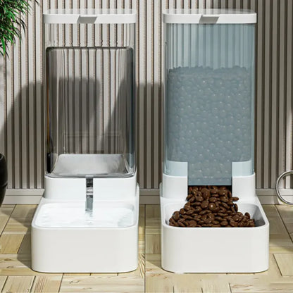Distributeur automatique d'eau et de nourriture pour chat