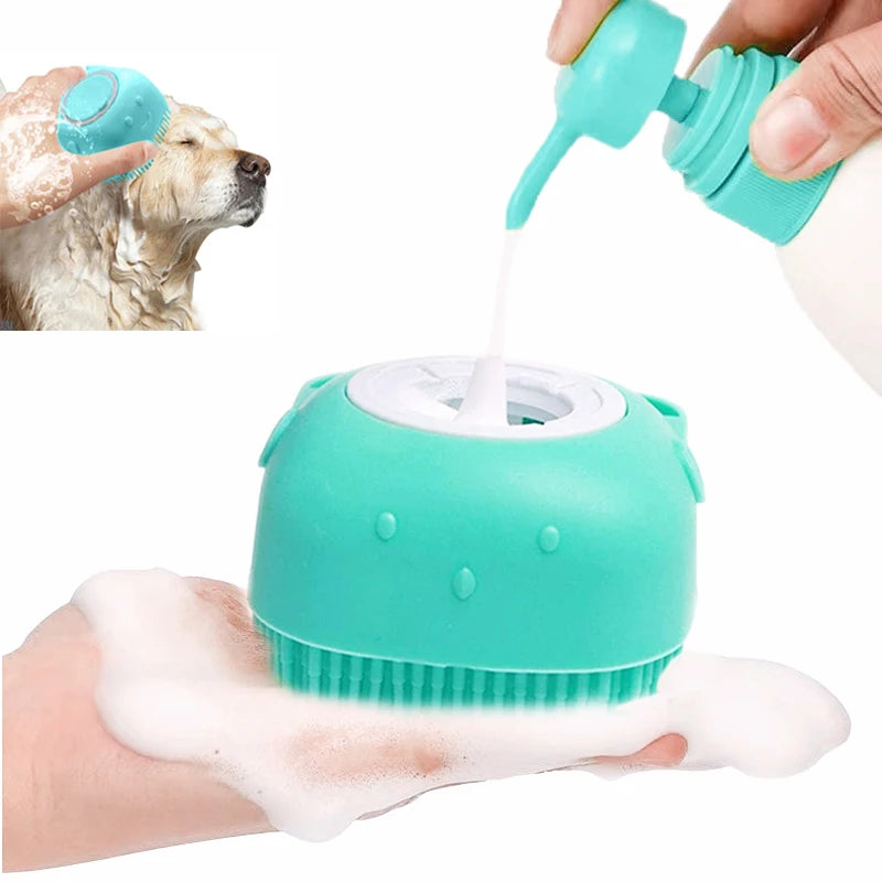 Brosse de bain en silicone pour chat